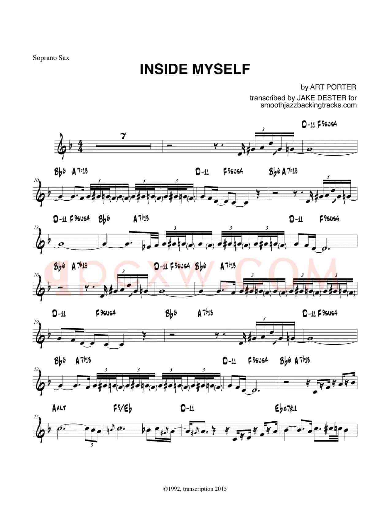 In side My self（高音萨克斯）