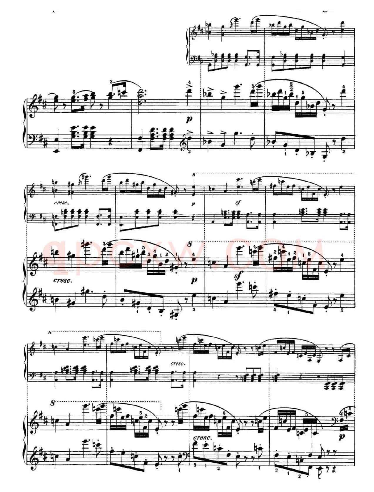 Capriccio Brillante in B Major Op.22(B大调华丽随想曲·钢琴独奏)