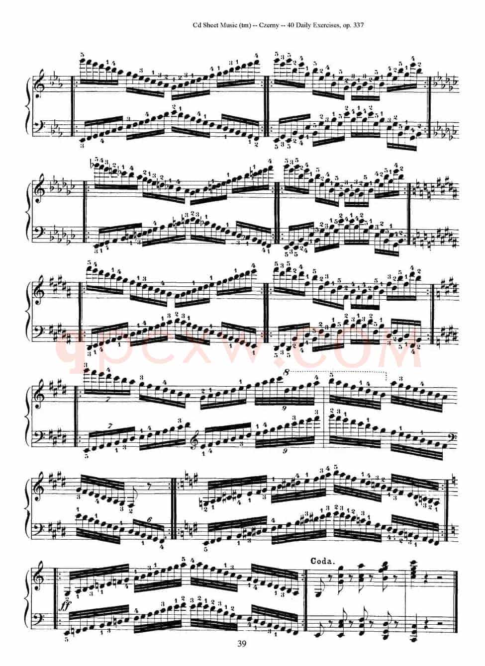 Czerny - 40 Daily Exerci Op.337（31—35）（40首日常训练曲）
