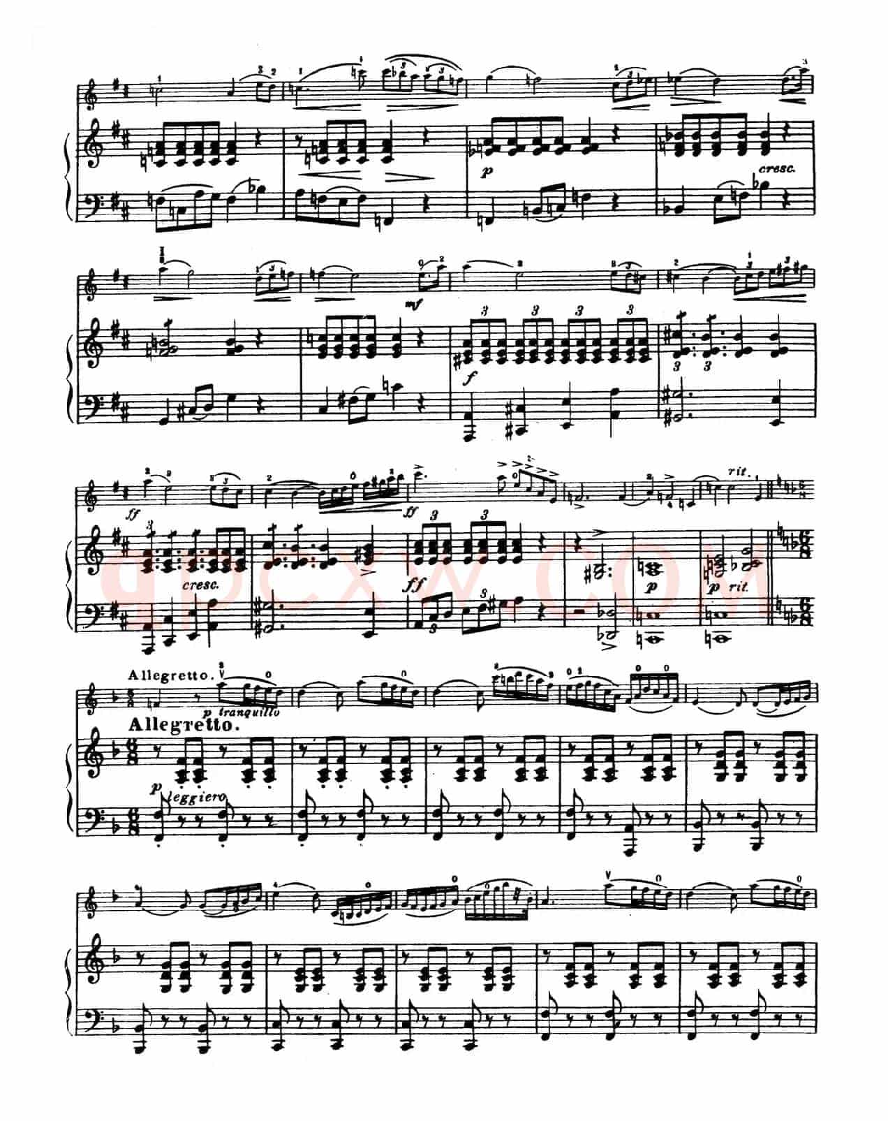 D大调学生协奏曲（塞茨作品第7号）