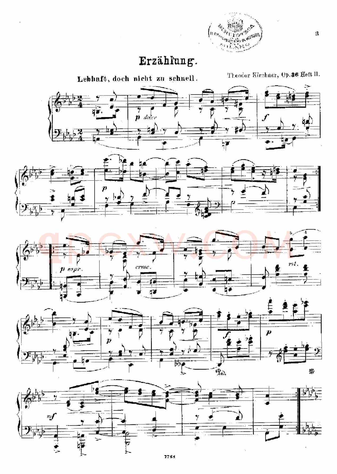 Phantasien Am Clavier Op.36(幻想曲集·第四首)