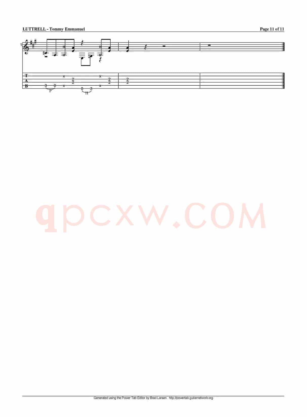 tommy emmanuel：luttrell（指弹吉他）