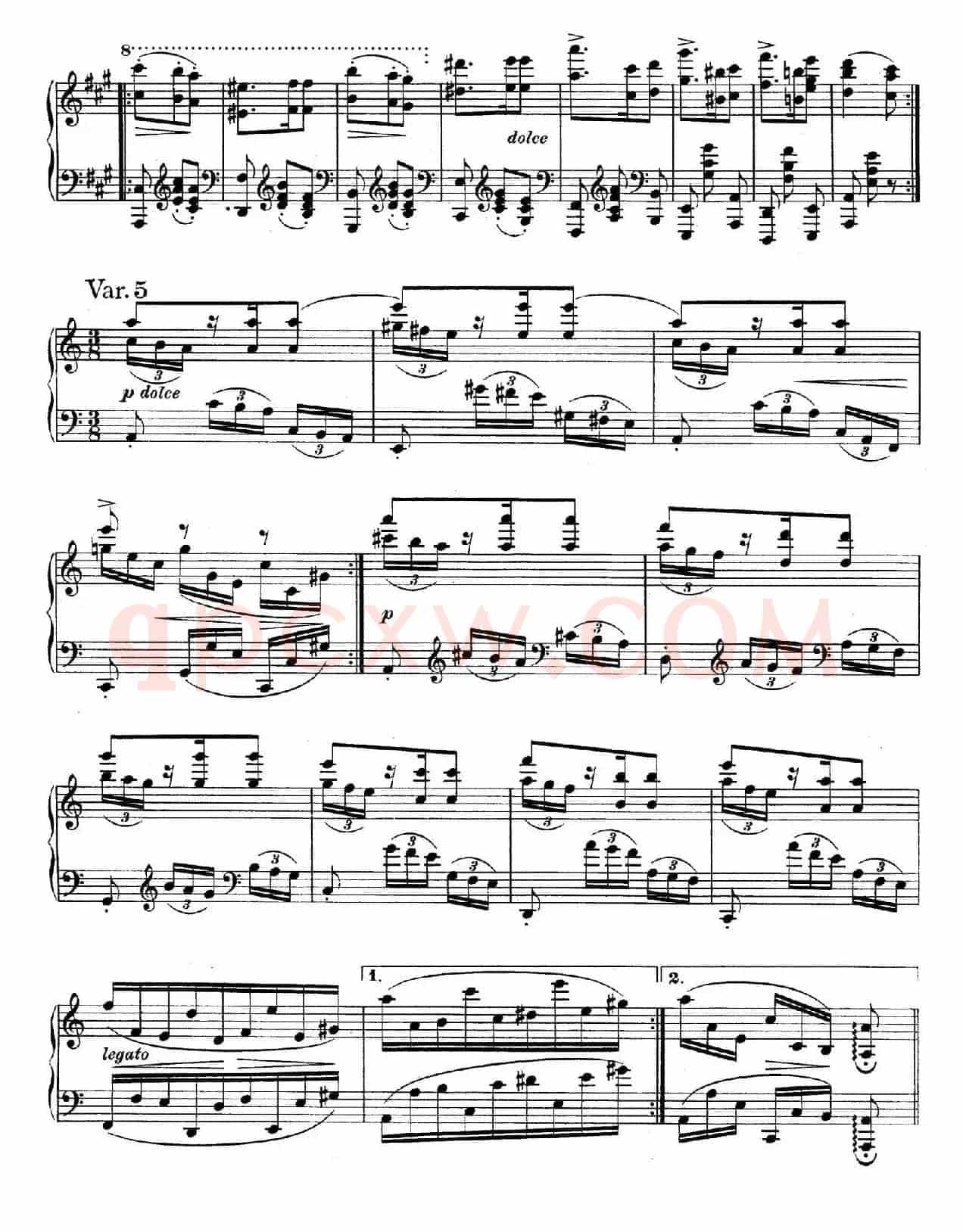 帕格尼尼主题变奏曲（Op.35 Livre2）