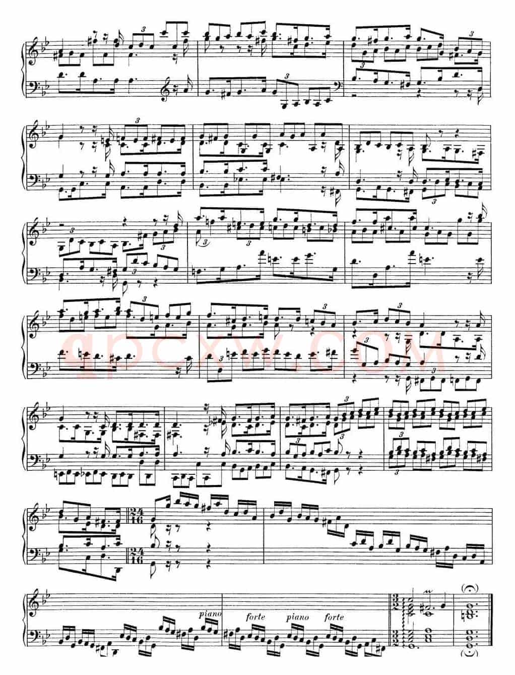 Toccata BWV 915(7首托卡塔·No.6 g小调)
