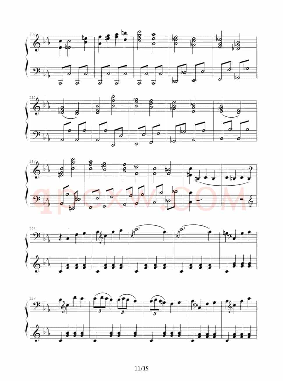 c小调第八钢琴奏鸣曲第一乐章（作品13号“悲怆”）