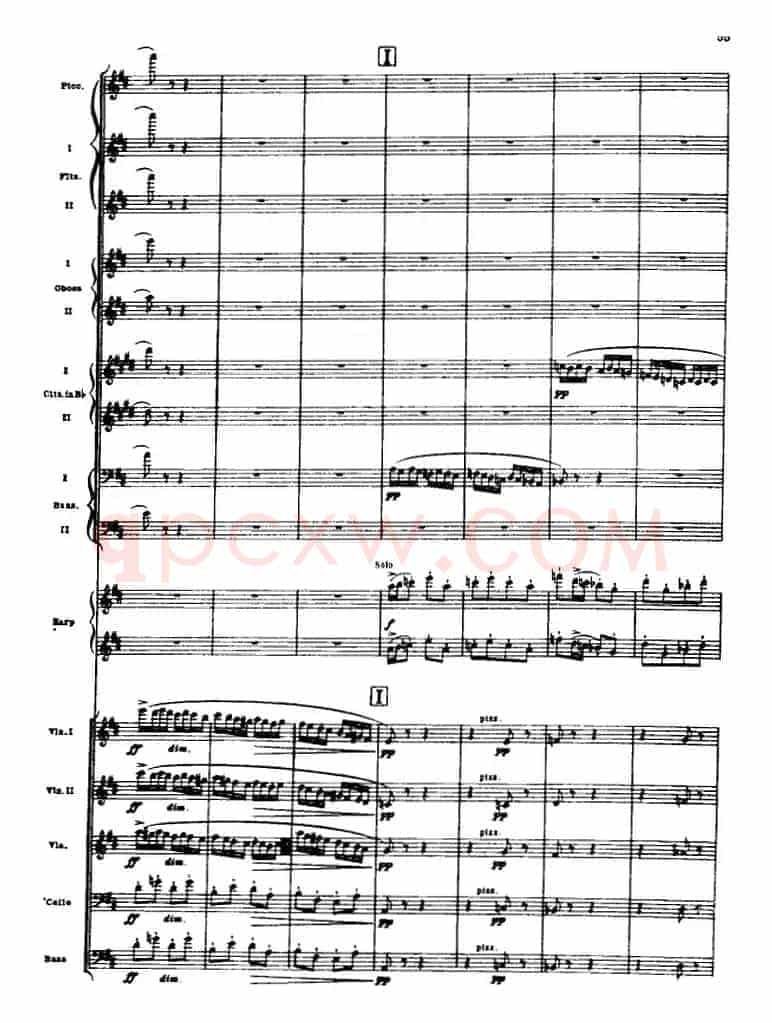 浦塞尔主题变奏与赋格曲（P31-P65）（管弦乐队总谱）