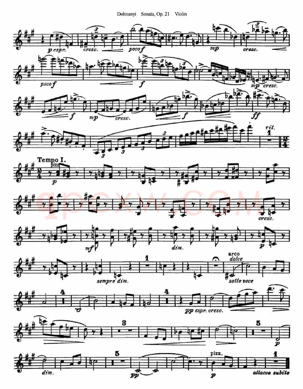 Dohnanyi Sonata Op.21