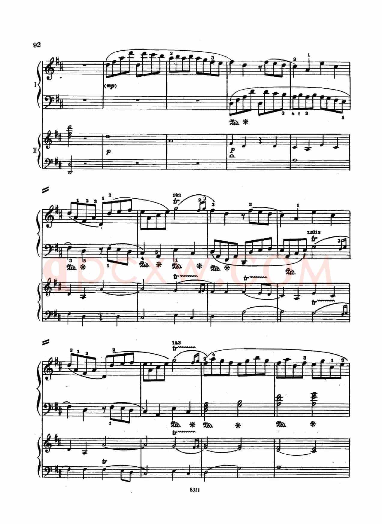 Concerto no 5 K 175 - 2 Piano(Ⅲ)