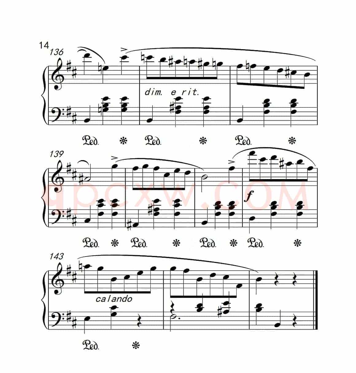 第六级 圆舞曲（中国音乐学院钢琴考级作品1~6级）