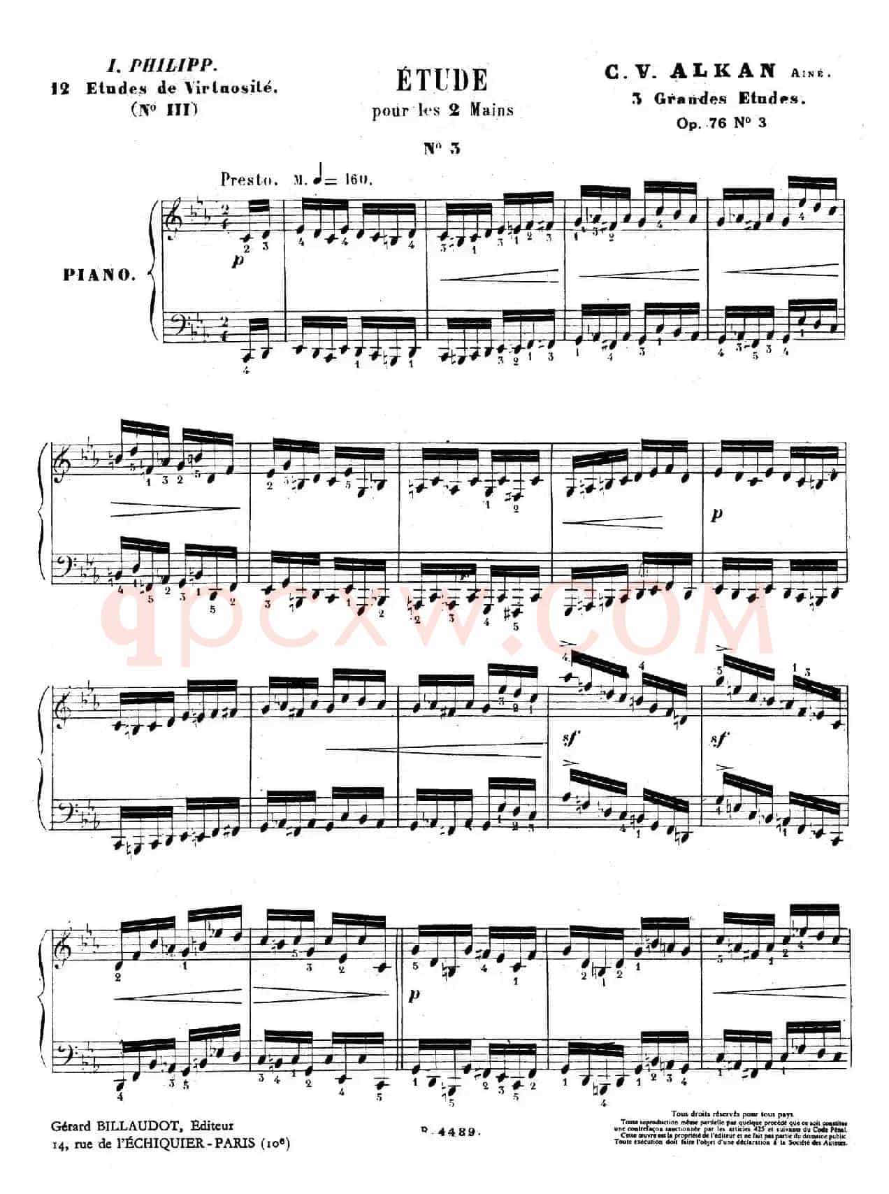 3 Grandes Etudes Op.76 No.3(3首华丽练习曲·3)