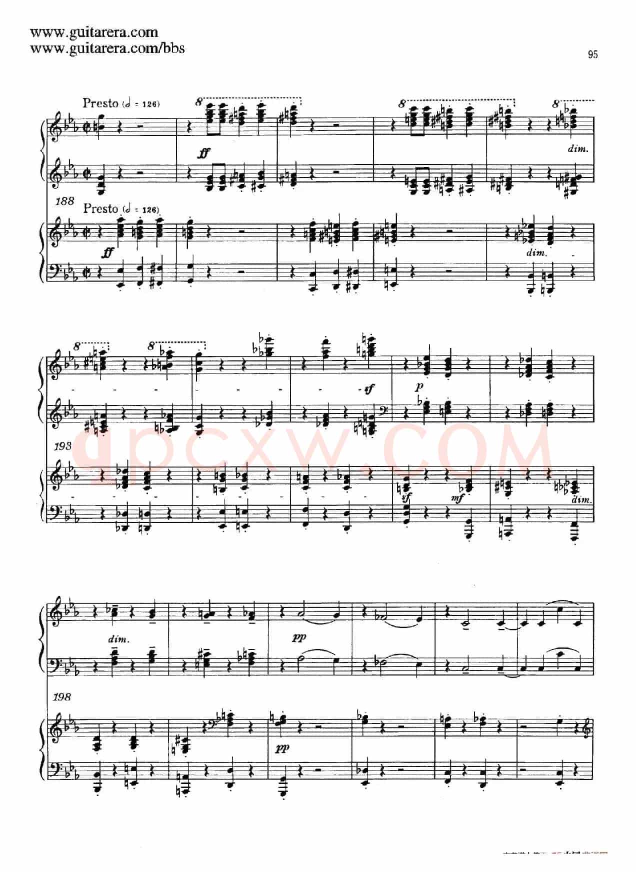 c小调第二钢琴协奏曲 Op.18(双钢琴·第三乐章)