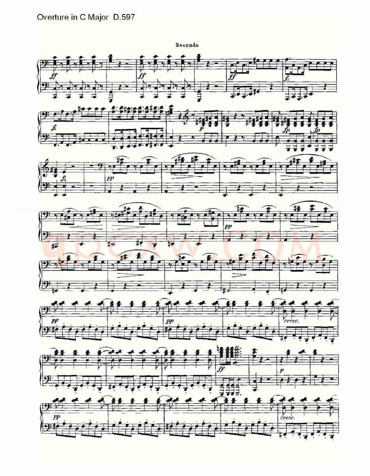 Overture in C Major D.597(C大调序曲 D.597)