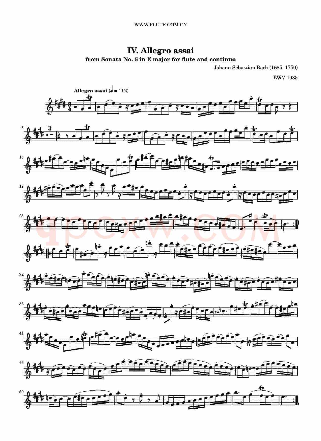 Allegro Assai（BWV1035 ）