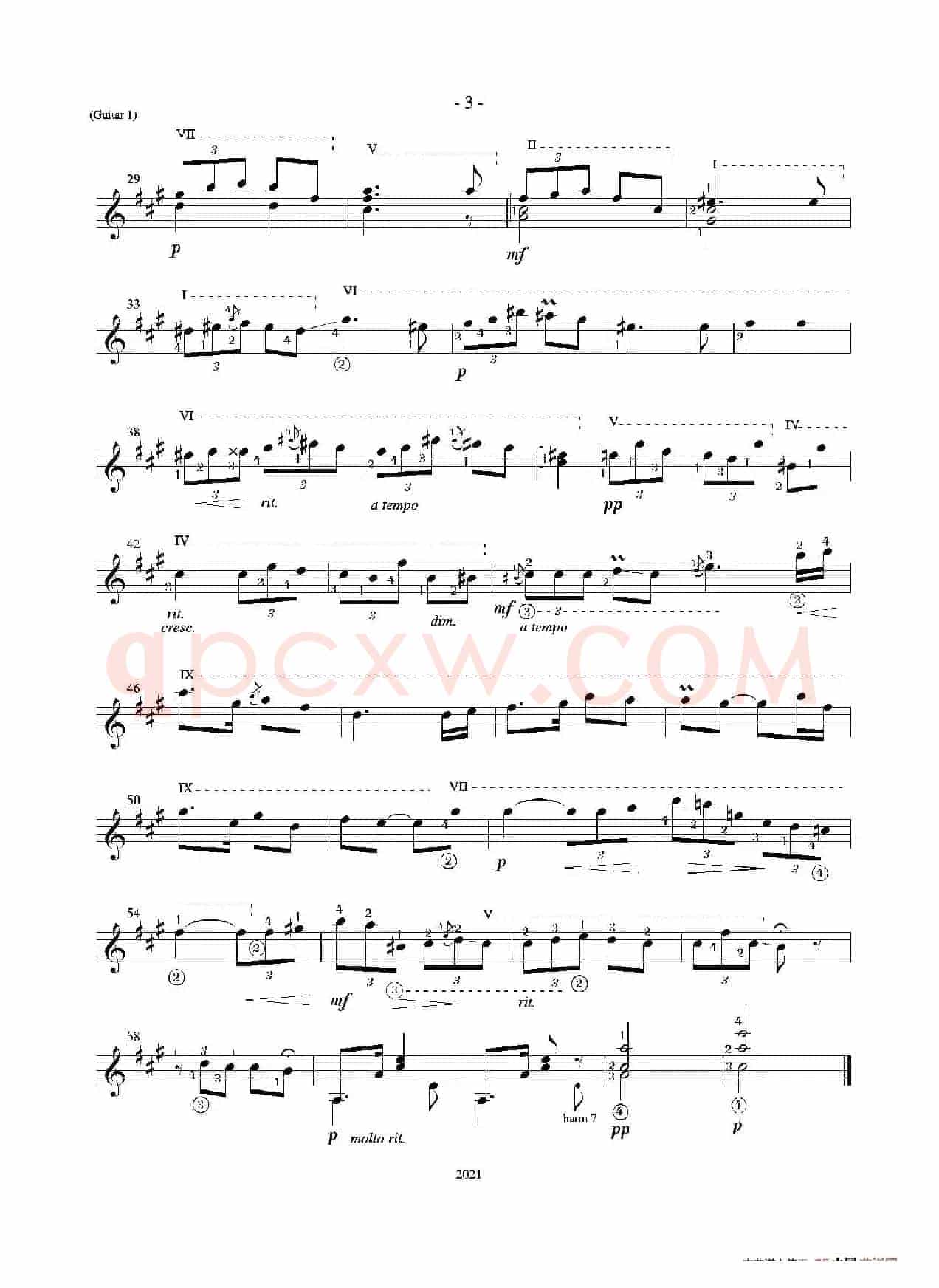 Tango(Guitar Duett)（古典吉他）