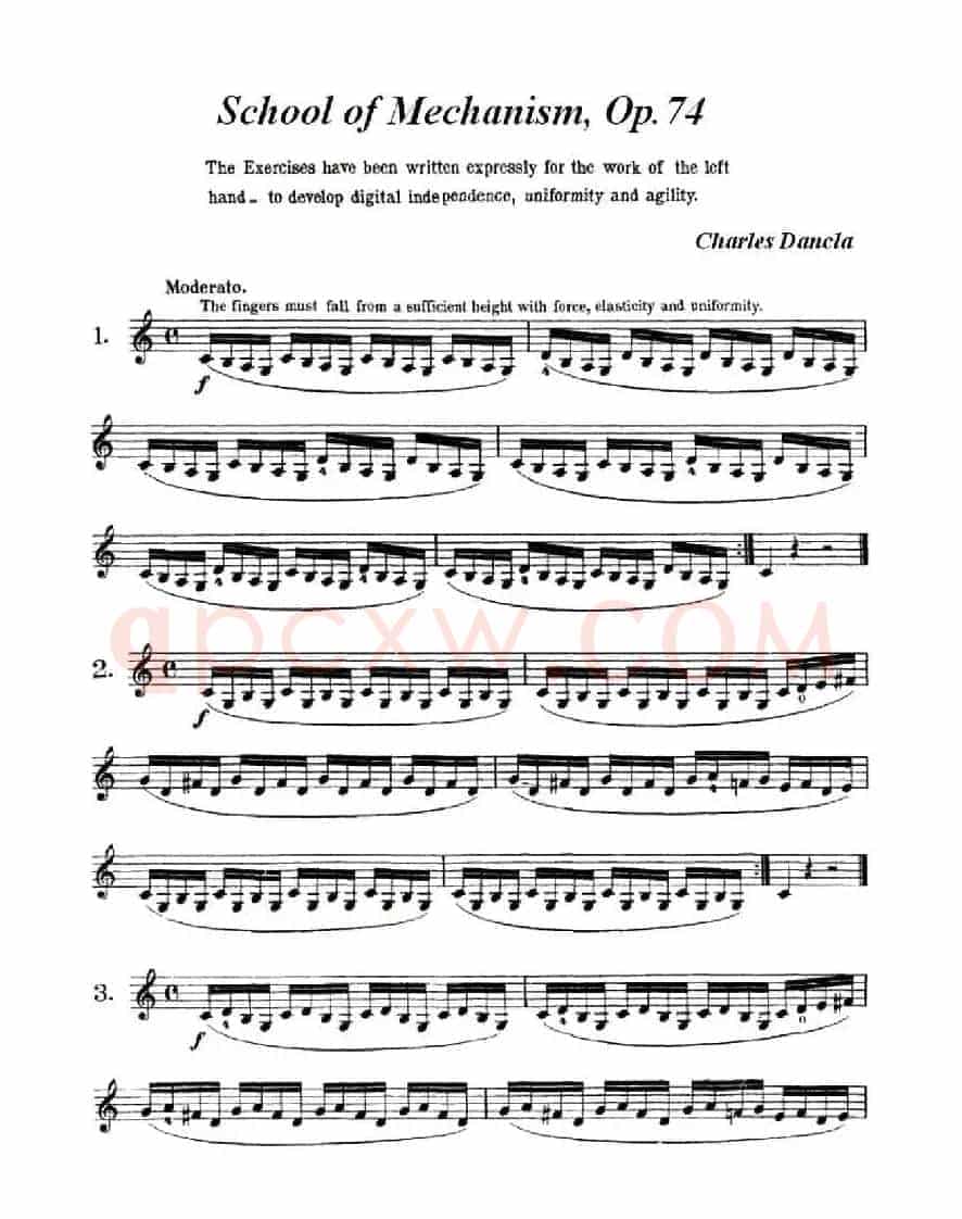 School of Mechanism,Op.74（小提琴技巧 作品.74）