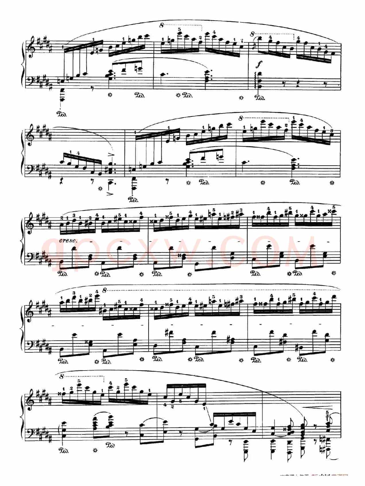 Piano Sonata No.3 in b Minor Op.58(b小调第三钢琴奏鸣曲·第四乐章)