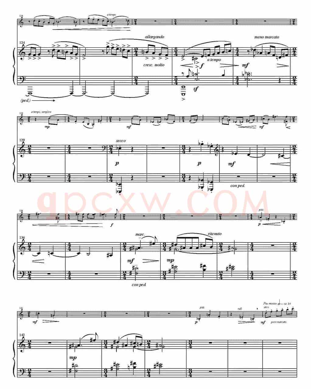 Sonata Poema aenigmaticum（小提琴+钢琴伴奏、1st movement）