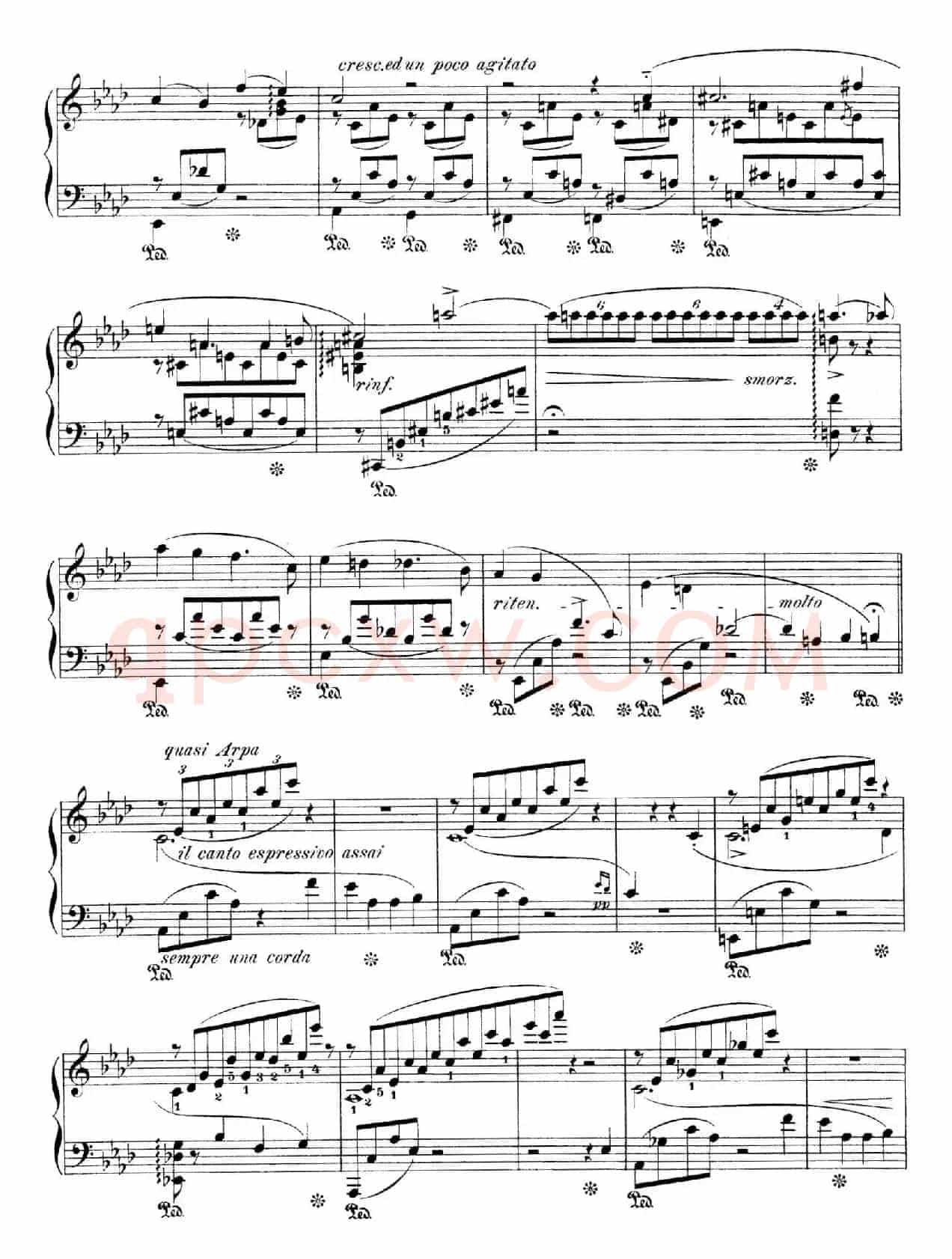 Notturnos S.541（3首夜曲“爱之梦”·1）