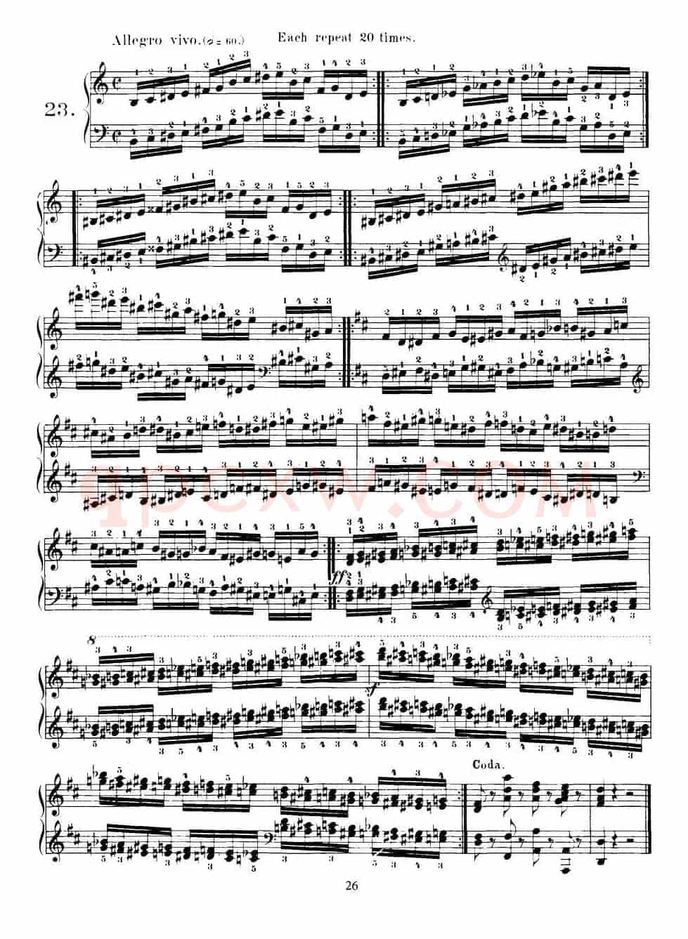 Czerny - 40 Daily Exerci Op.337（20—25）（40首日常训练曲）