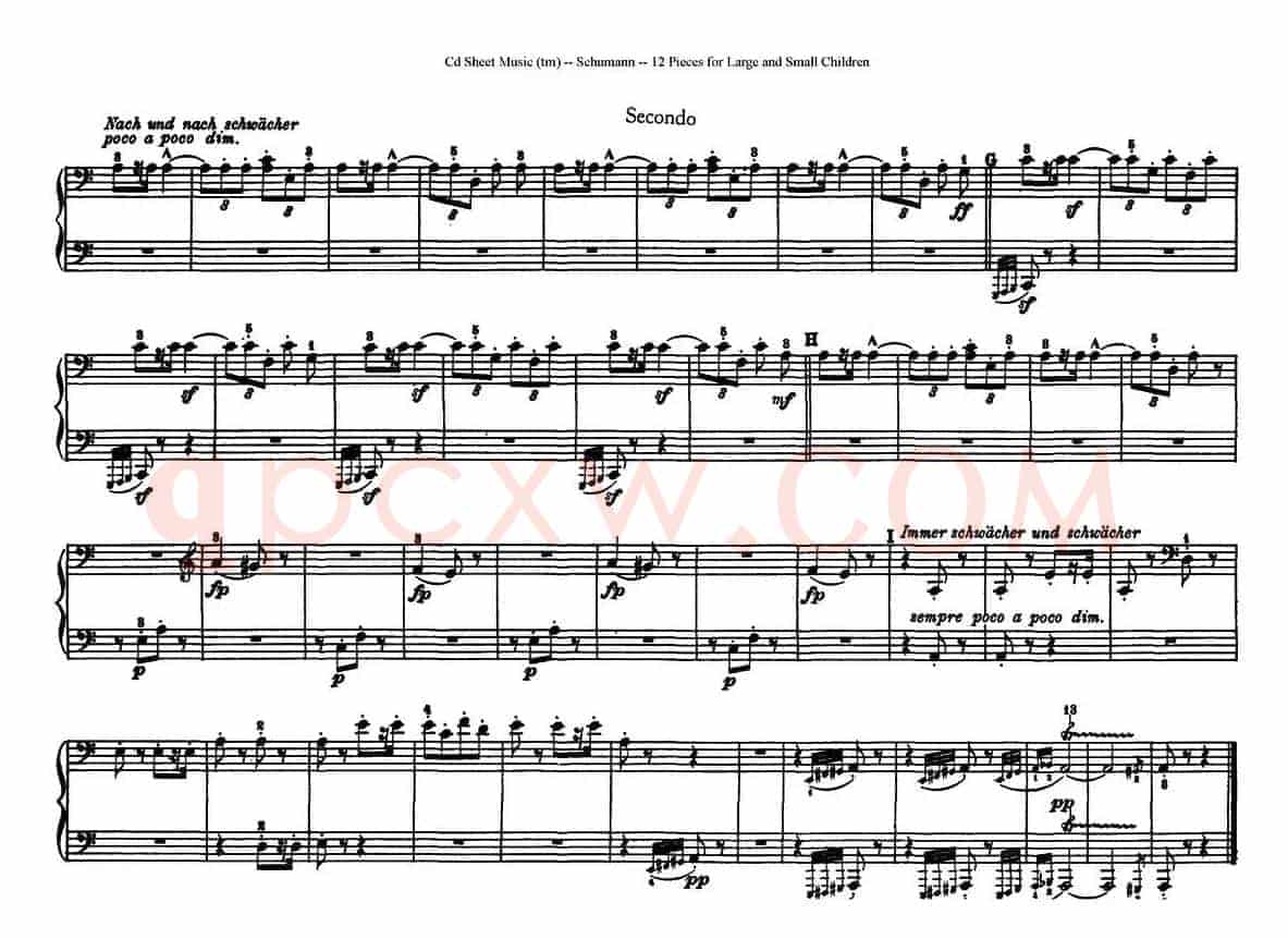 12首为孩子们而作的四手联弹曲 Op.85(四手联弹)(5)