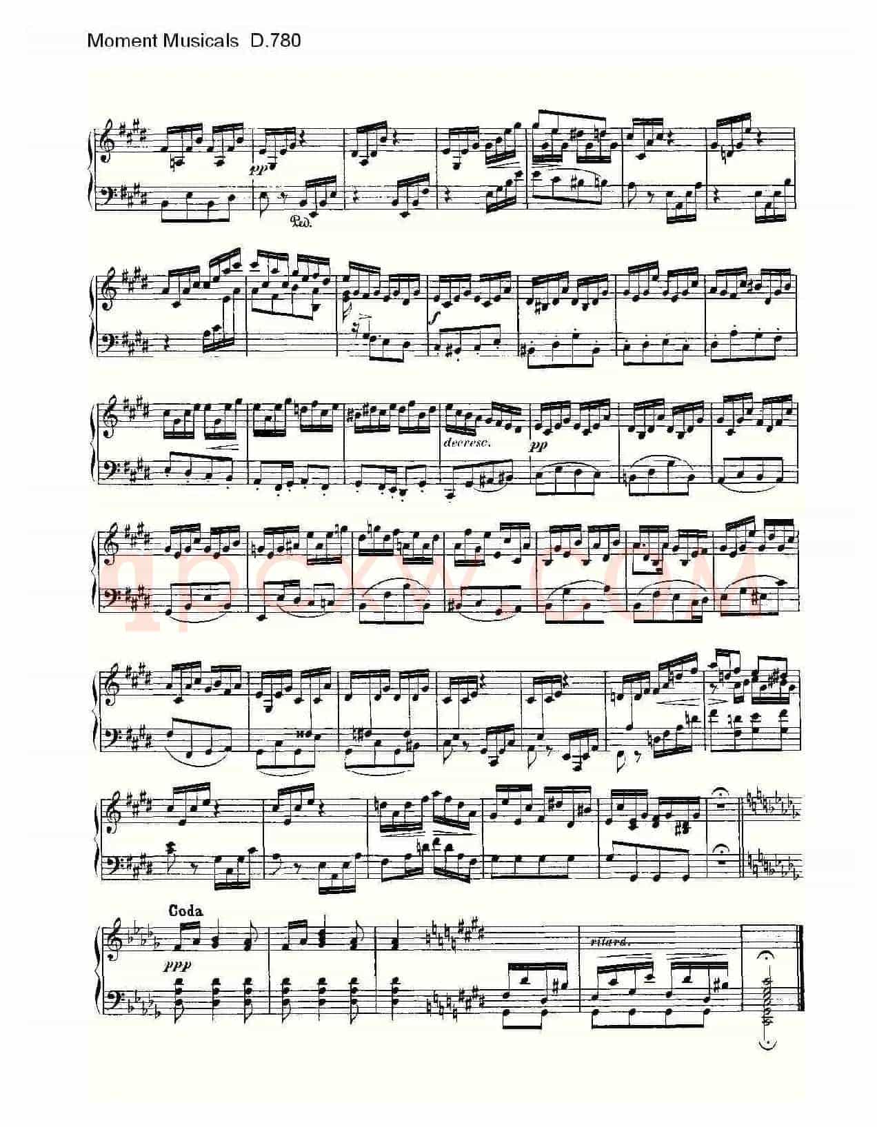 Moment Musicals D.780（6首音乐瞬间）