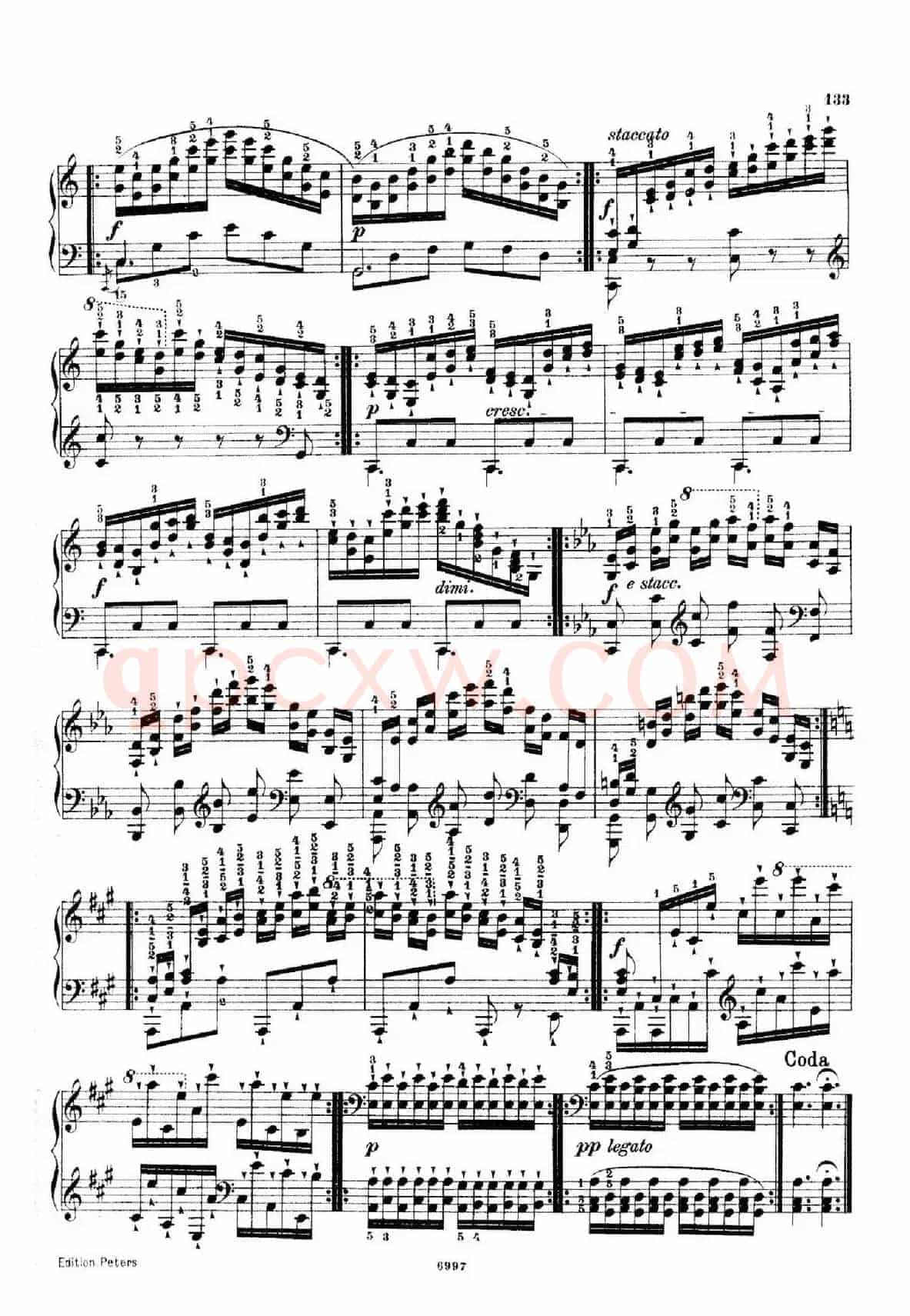 School of the Virtuoso Op.365(60首钢琴高级练习曲·58)