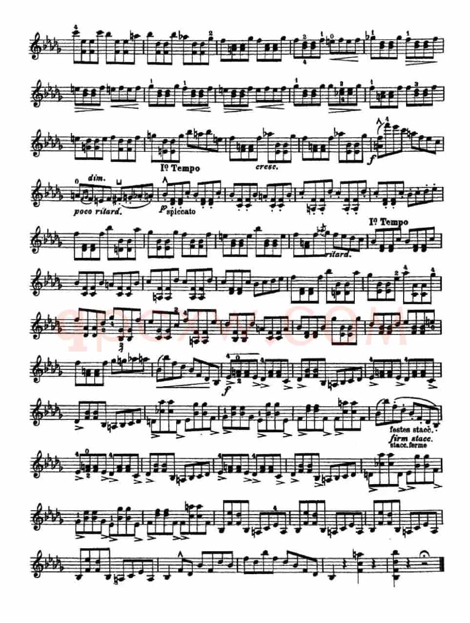 让·德尔菲·阿拉尔-12首小提琴隨想练习曲之16