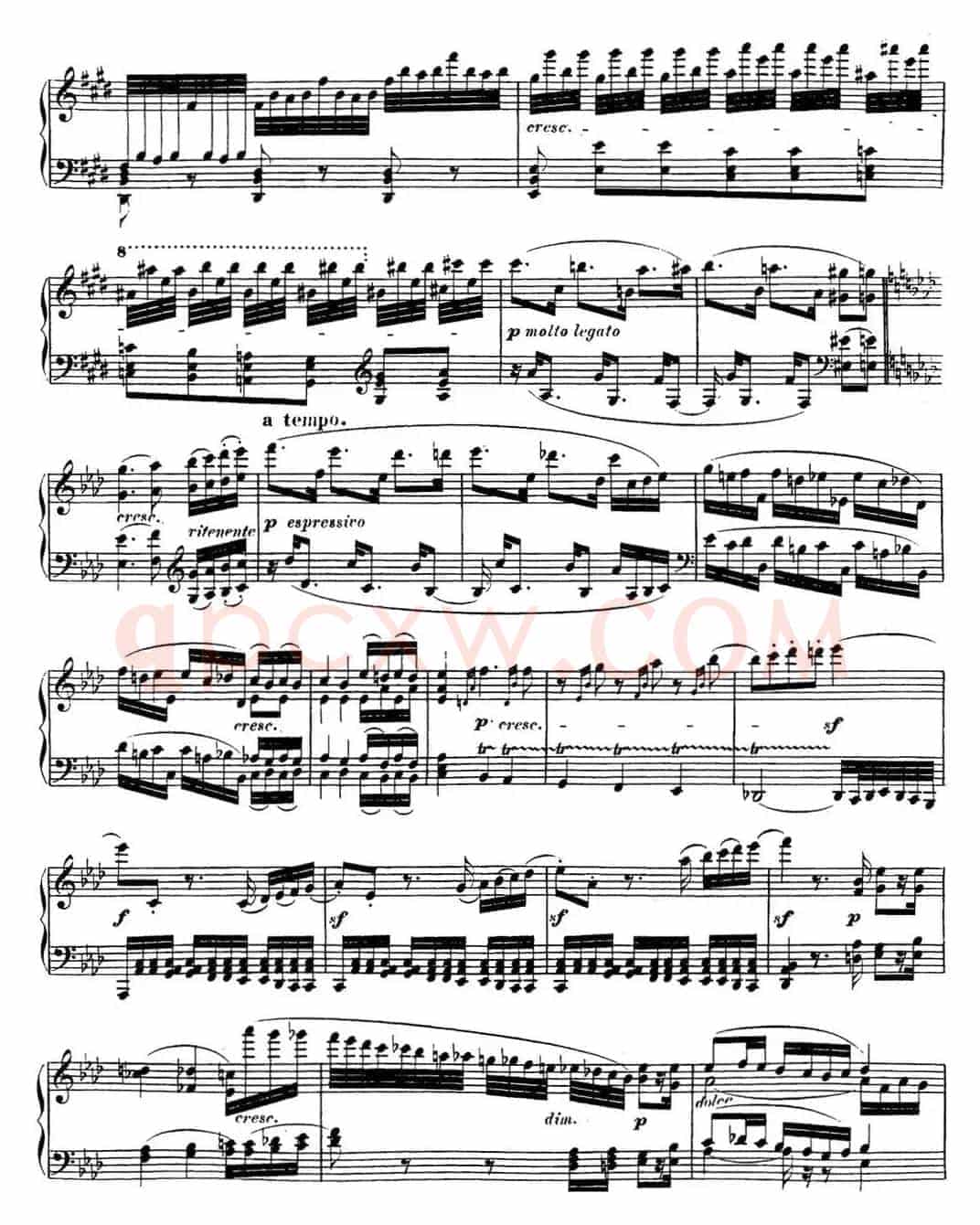 贝多芬钢琴奏鸣曲31 降A大调 Op.110 A-flat major