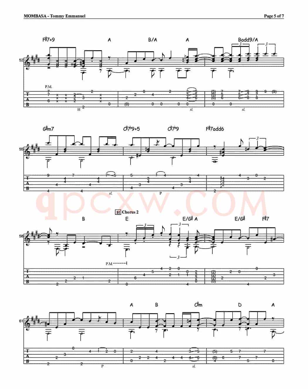 tommy emmanuel：mombasa（指弹吉他）
