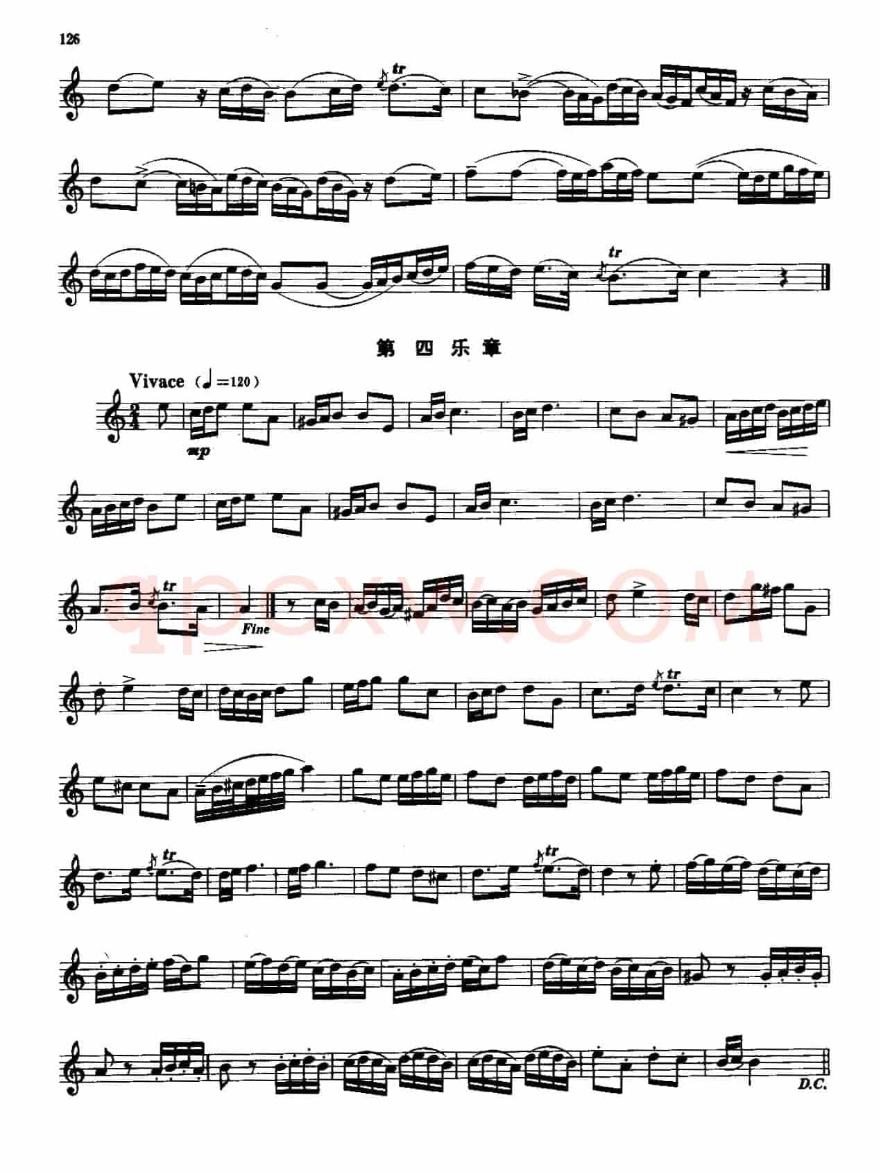 奏鸣曲（四个乐章）