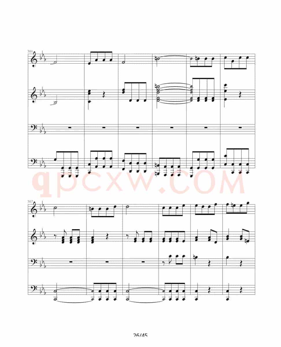 命运交响曲（四手联弹）