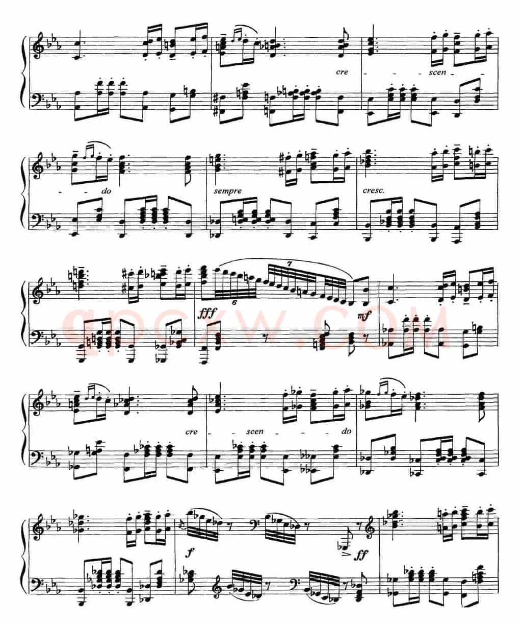 柴可夫斯基18首钢琴小品Op.72(7.Polacca de concert)