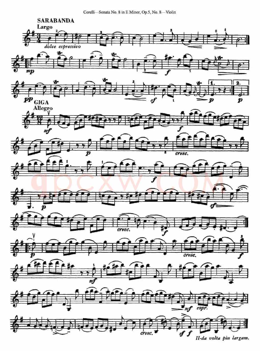 Sonata No.8 in E MinorOp.5 No.8