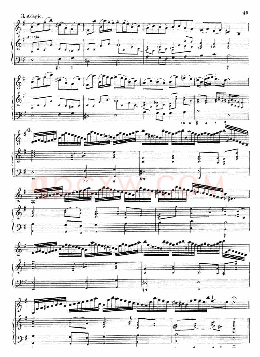 Biber Violin Sonata V（小提琴+钢琴伴奏）