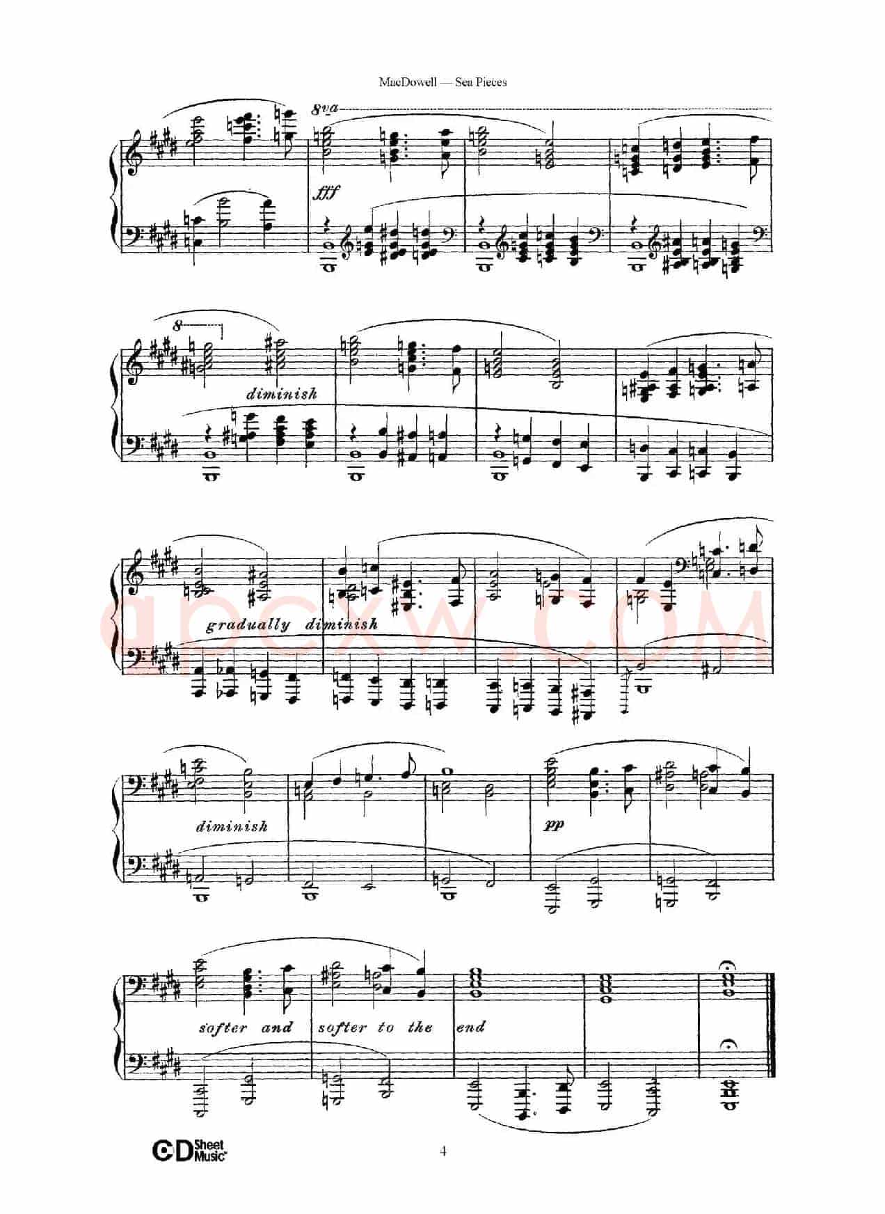 海景 Sea Pieces Op.55（No.2）