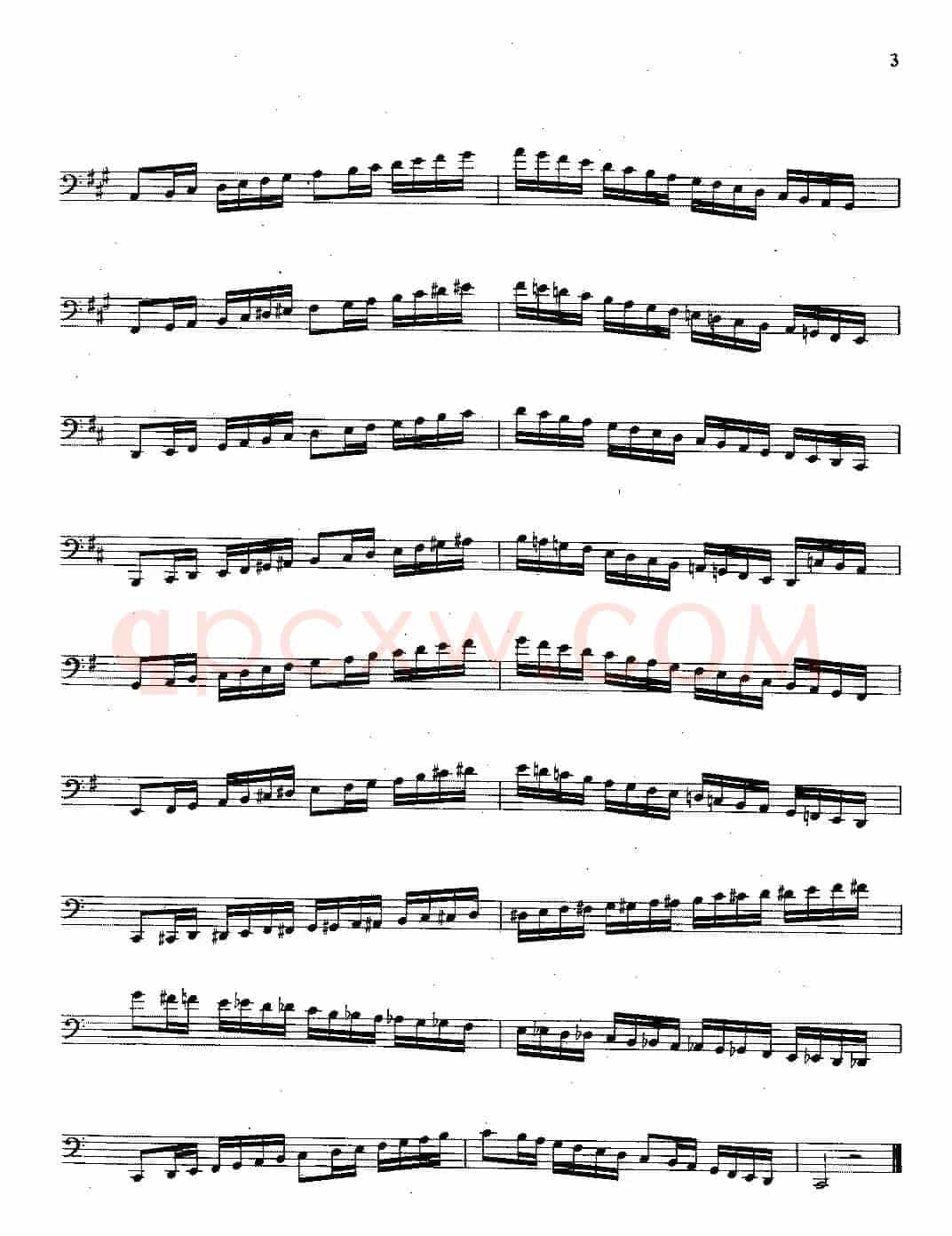 大管高级练习曲 第一部分 每日练习（1—10）