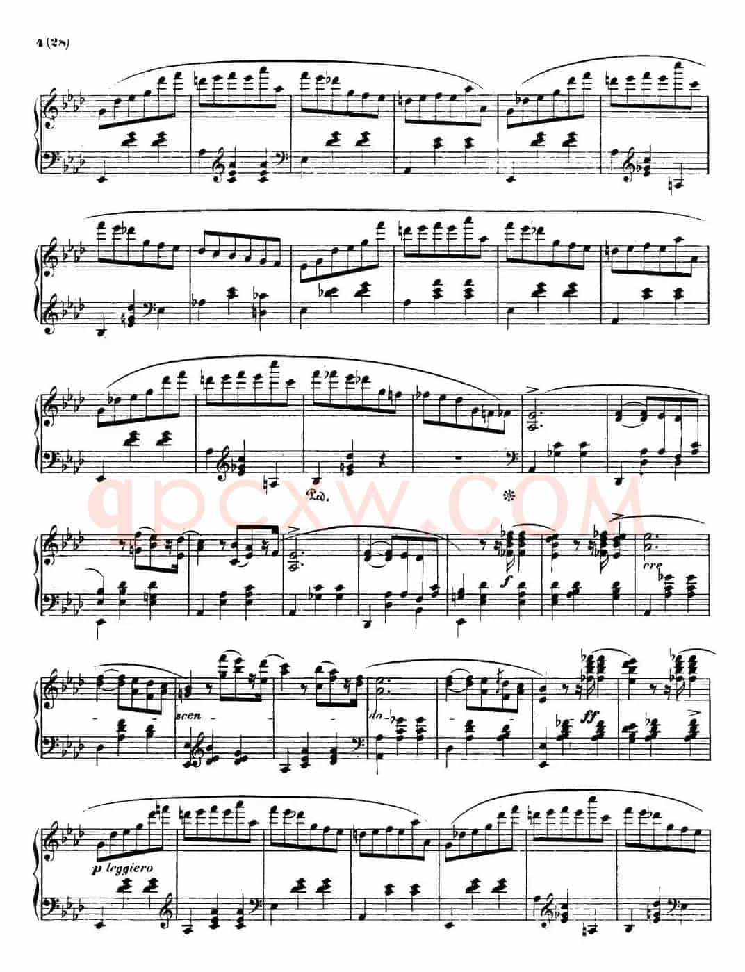 降A大调圆舞曲Op.42