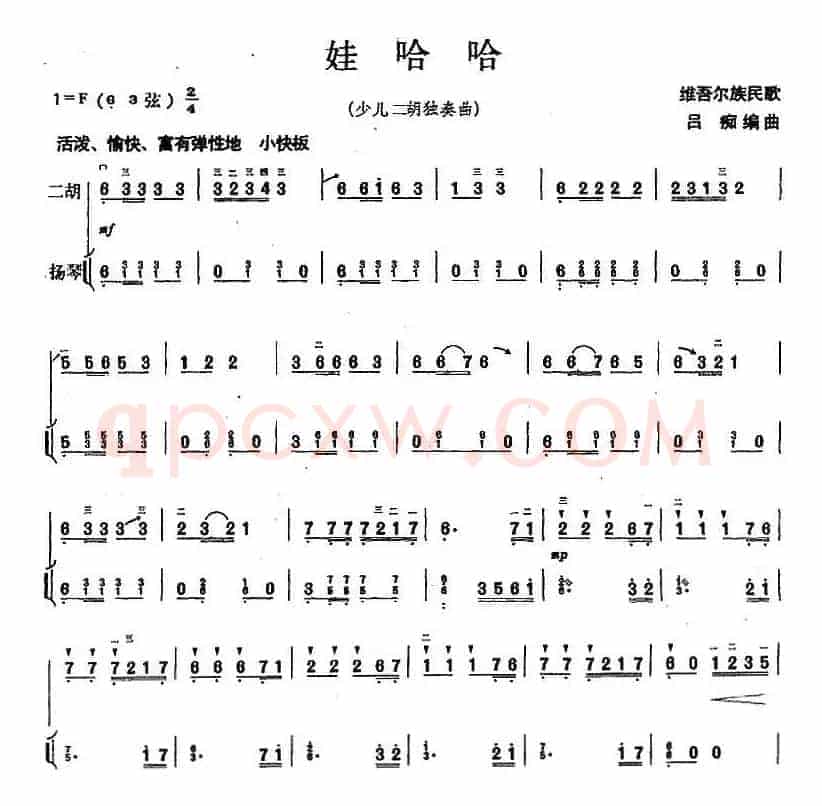 娃哈哈（二胡+扬琴）