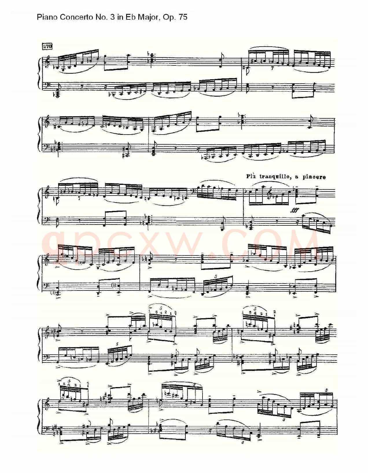 Piano Concerto No.3 in Eb Major, Op.75(Eb大调第三钢琴协奏)