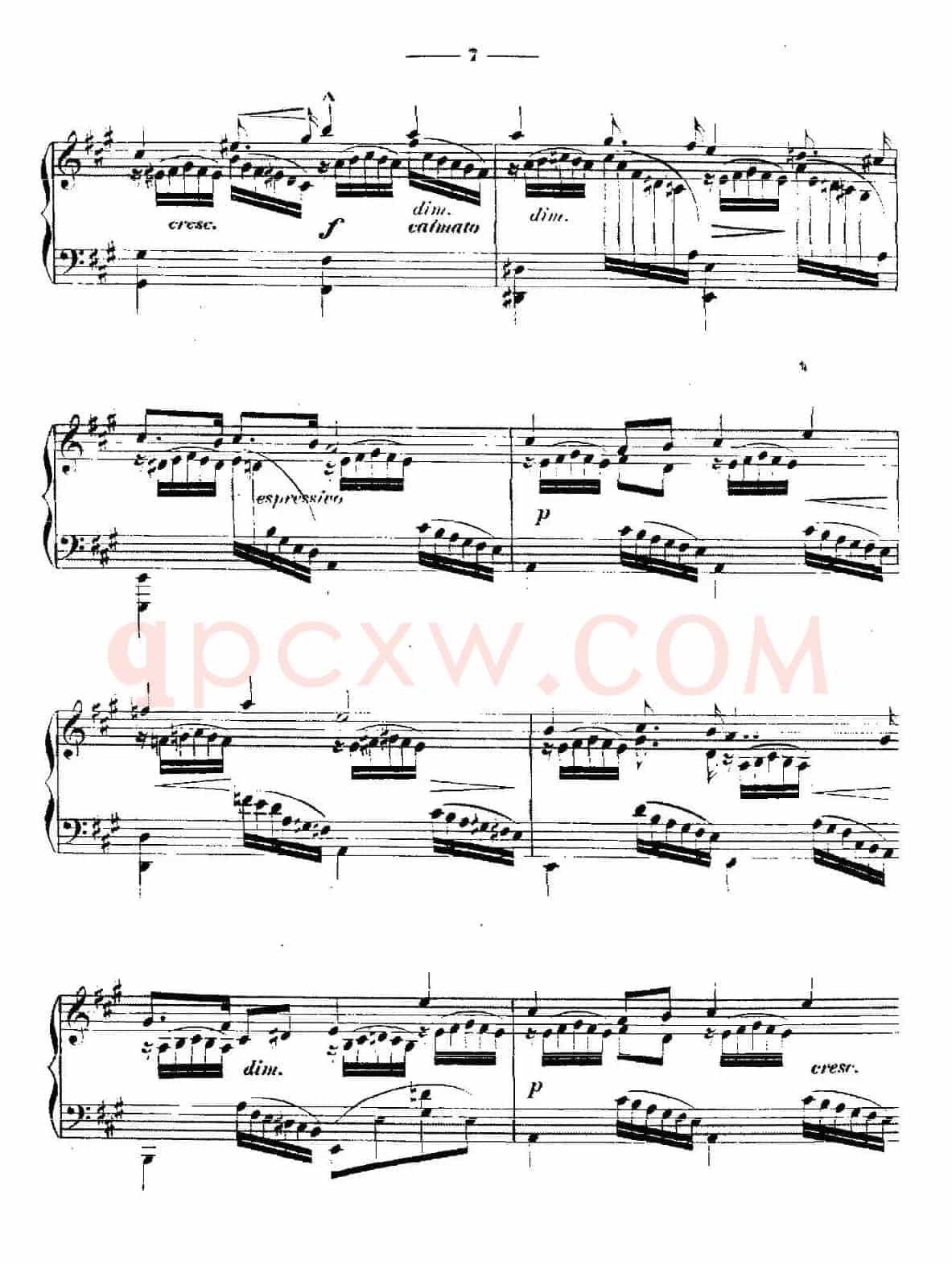A大调练习曲“小溪”（Op.6）