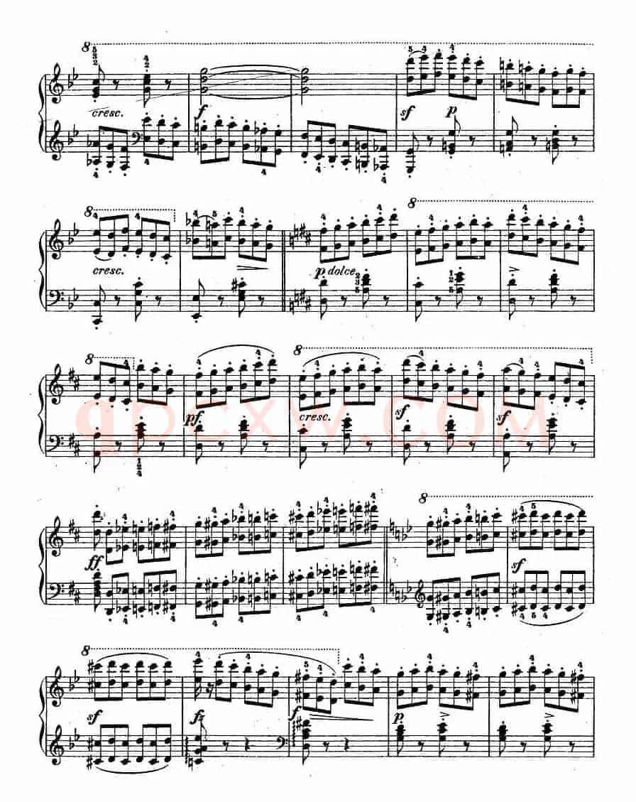 《车尔尼钢琴八度练习曲》OP.553-5