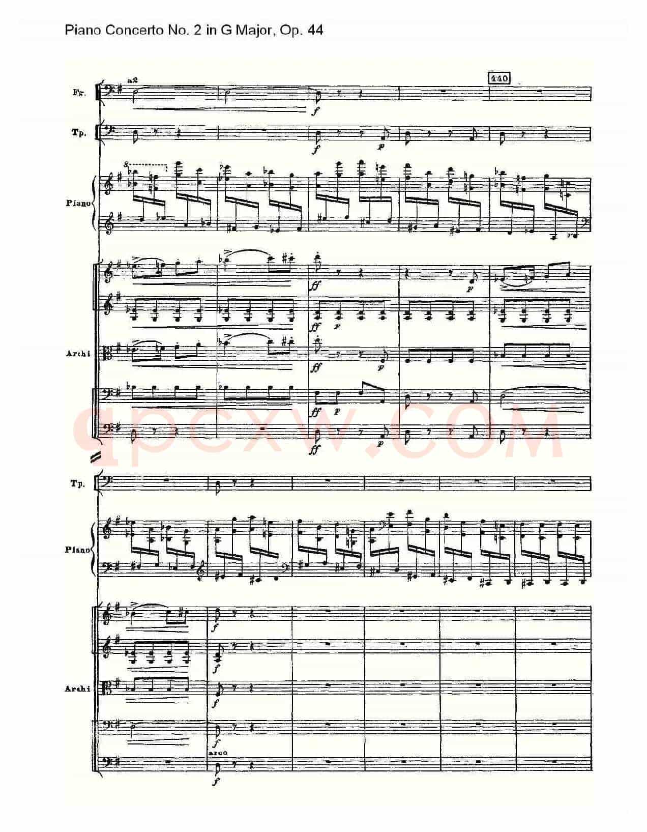 G大调第二钢琴协奏曲, Op.44第三乐章（二）