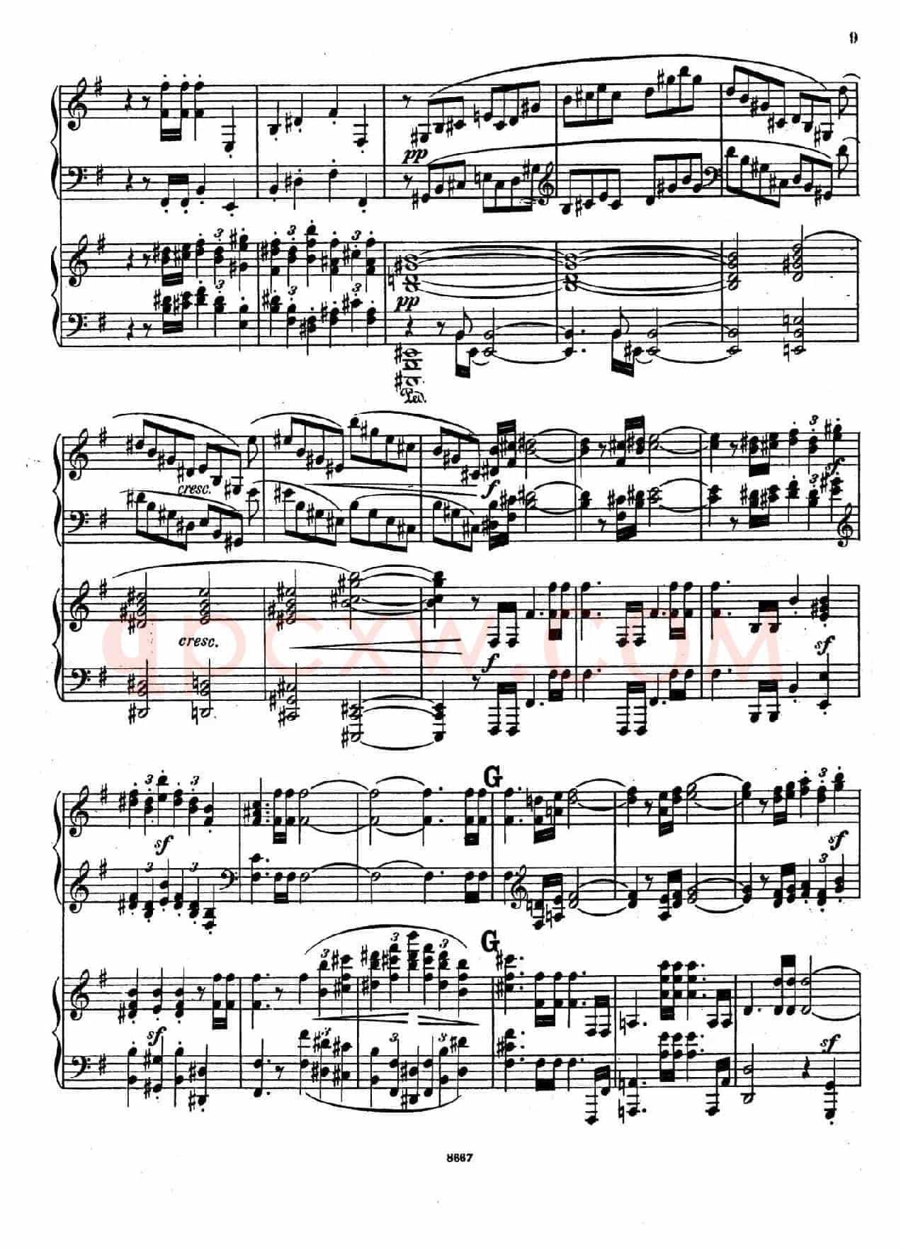 Symphony No.4 in e Minor Op.98(e小调第四交响曲·双钢琴)