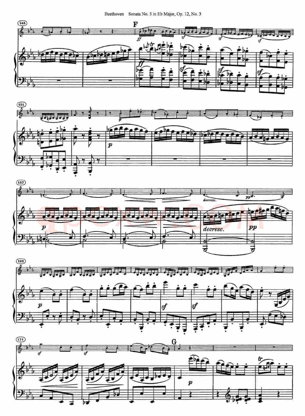 Violin Sonata No.3 in Eb Major Op.12 No.3（小提琴+钢琴伴奏）