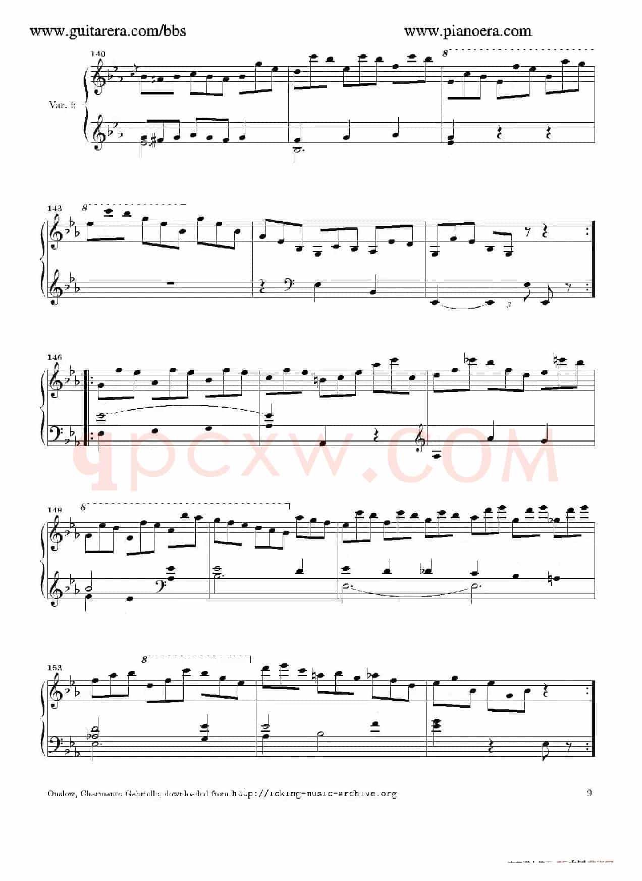 Variations in E-flat Major Op.12(降E大调变奏曲)