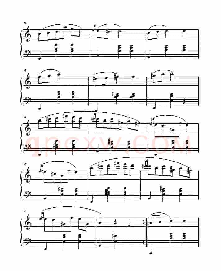 a小调圆舞曲(旷野3164制谱版)