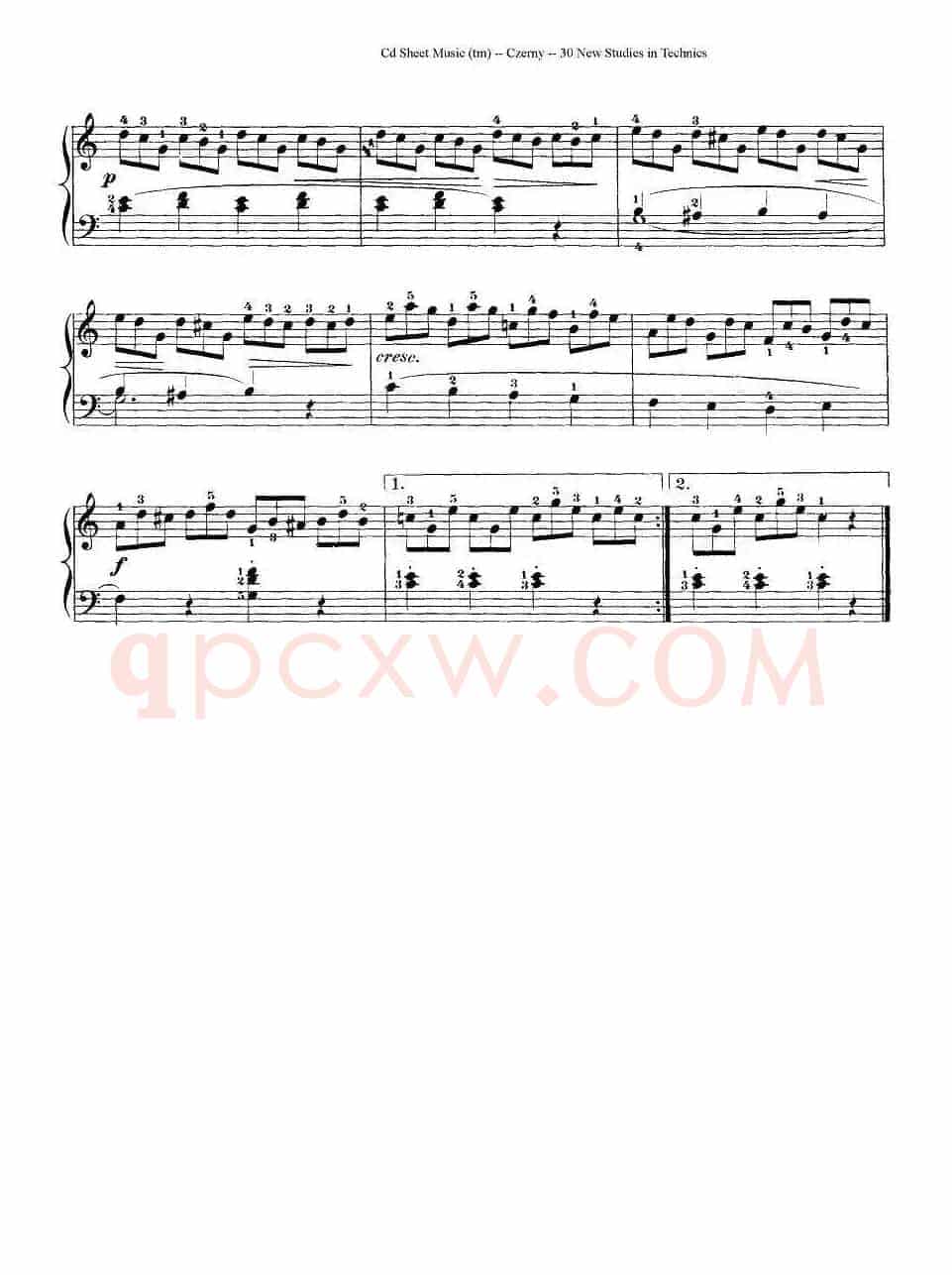 Czerny - 30 New Studies - 3（车尔尼Op849 - 30首练习曲）