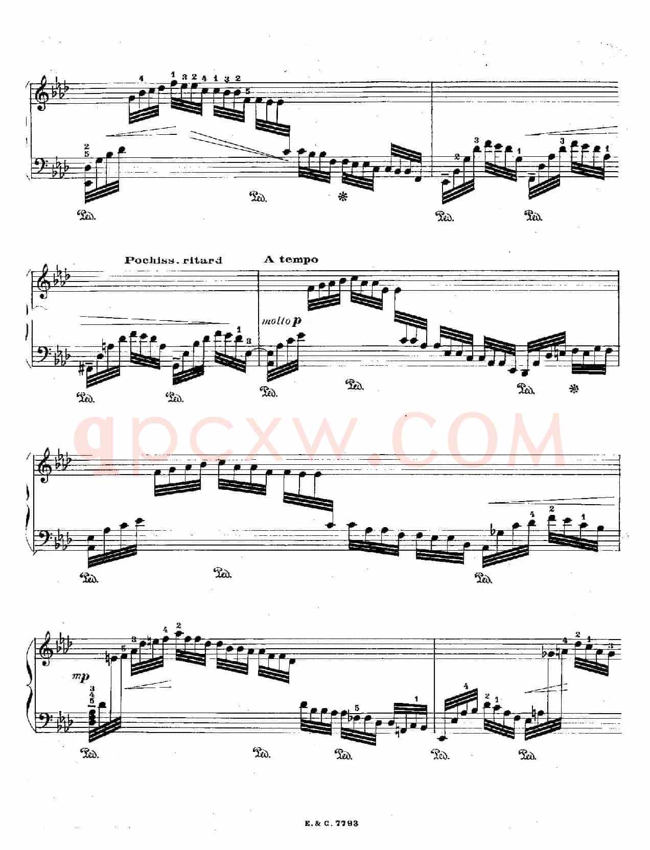 12 Etudes For The Left Hand Op.92 No.10(12首为左手而作的钢琴练习曲)