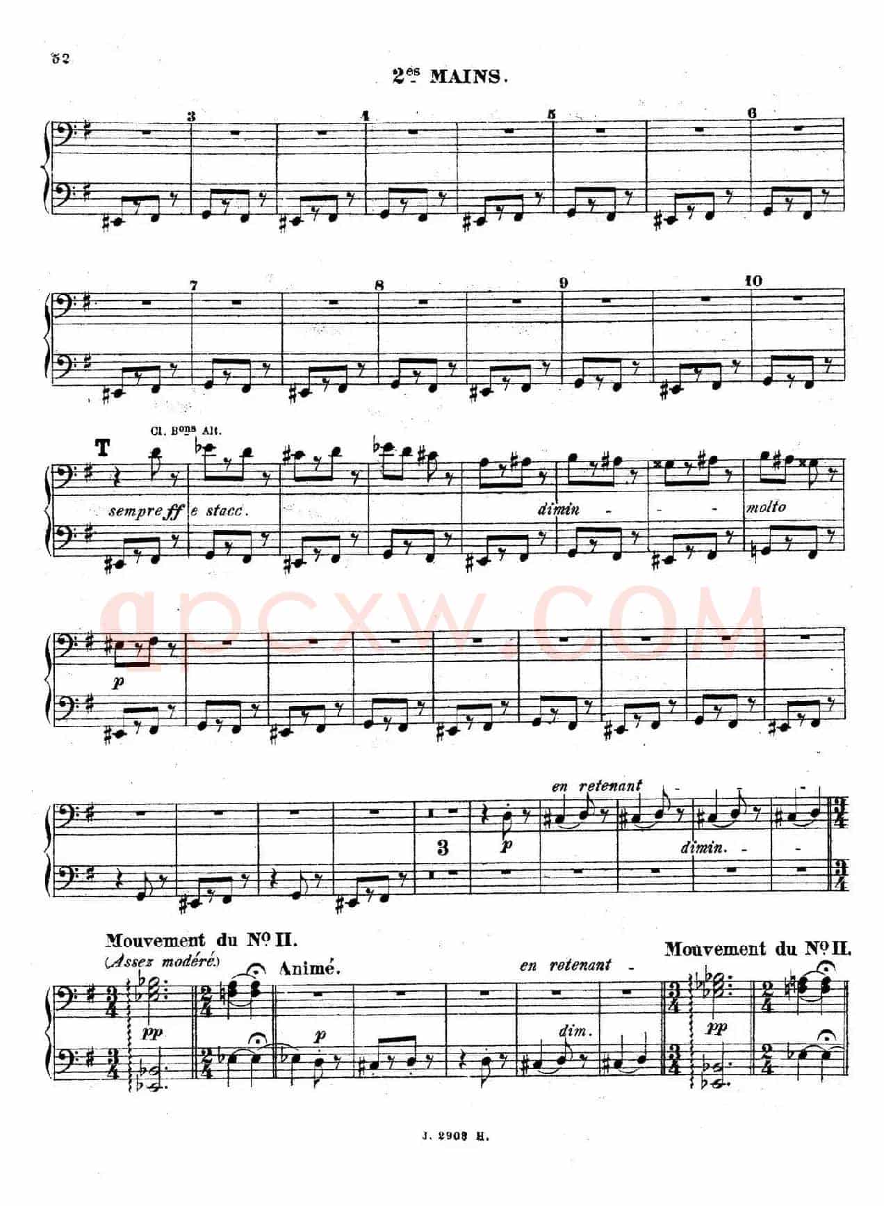 Symphony on a French Mountain Air Op.25(法国山歌交响曲·双钢琴·Ⅲ)