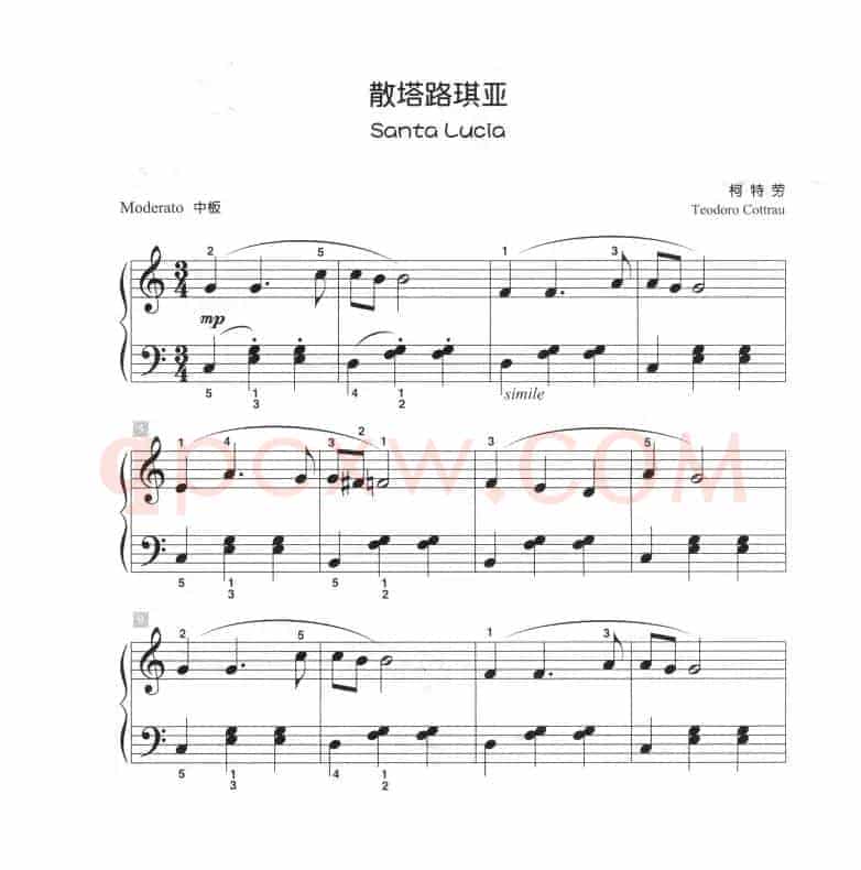 散塔路琪亚（儿童古典钢琴小品）